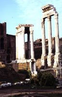 [The Temple of Castor and Pollux (Rome, Italy), General view]